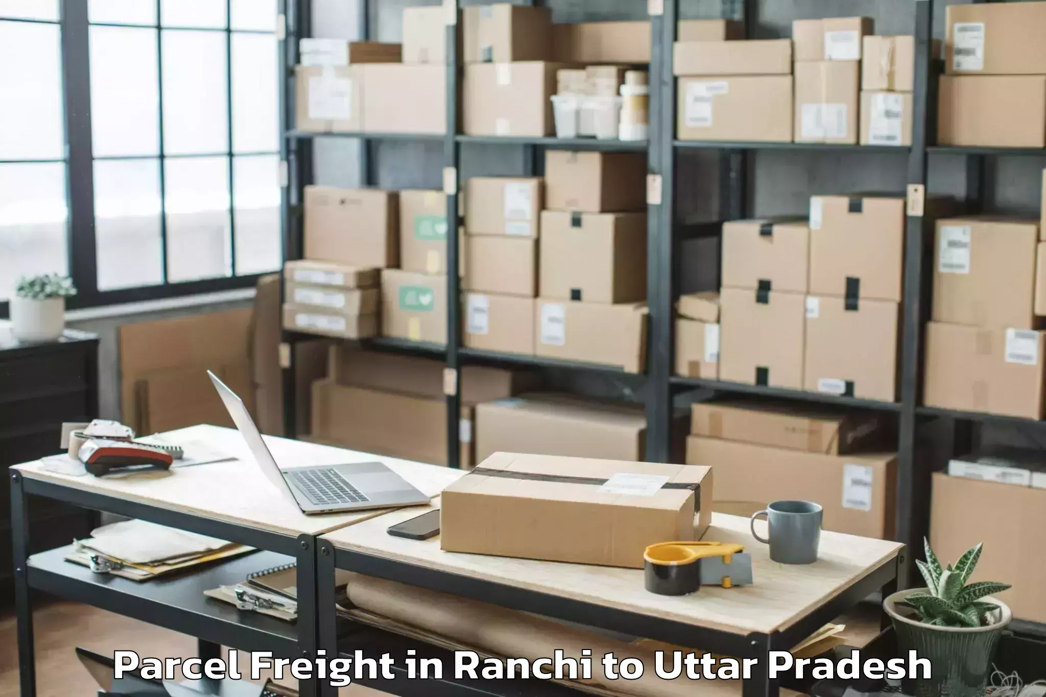 Book Ranchi to Prayagraj Parcel Freight Online